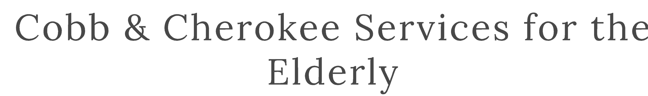 cobb & cherokee services for the elderl..